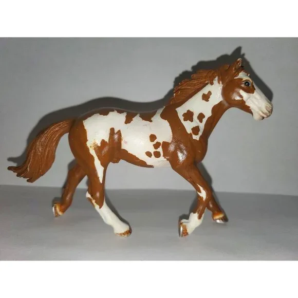 schleich Toys Brown White Pinto Stallion Horse By Schleich 206